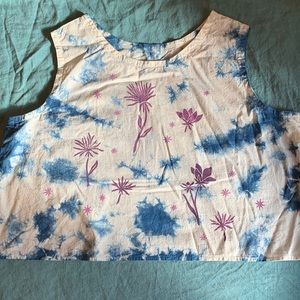 Sister Nettle indigo cosmos top